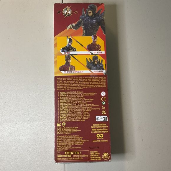 DC Spinmaster Flash Movie - Dark Flash 12" Action Figure 1st Edition New Sealed - Picture 2 of 3